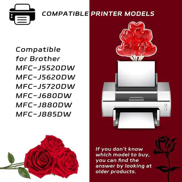 Alt view image 2 of 7 - LC-203 Ink Cartridges Compatible with Brother MFC-J5520DW MFC-J5620DW MFC-J5720DW MFC-J680DW MFC-J880DW MFC-J885DW Printers, High Yield 1550 Pages, Vibrant Colors (1 Set)