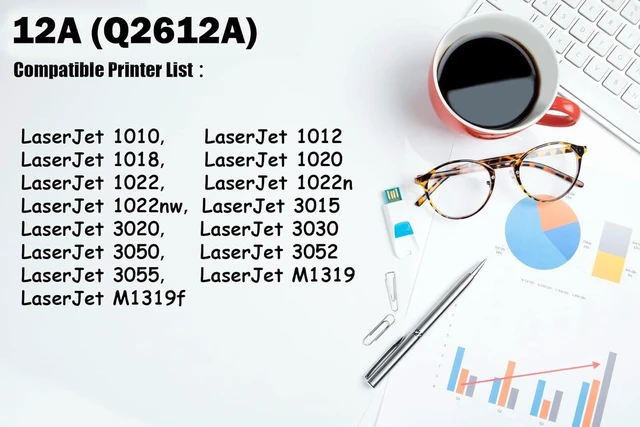 Alt view image 2 of 7 - Ultra Toner® 12A Q2612A Compatible Toner Cartridge Replacement for HP 12A Q2612A - LaserJet 1010 1012 1018 1020 1022 1022n 1022nw 3015 3030 3050 3052 3055 M1005 M1319 M1319f (4PK)