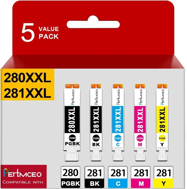 Main image of Compatible Ink Cartridge Replacement for Canon 280XL 281XL 280XXL 281XXL 280 281 XXL TR8620a TR8520 TR8620 TR8600