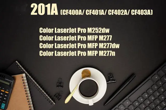 Alt view image 2 of 7 - Ultra Toner® Compatible Replacement for HP 201A Toner Cartridge CF400A CF401A CF402A CF403A High Yield 201X CF400X - LaserJet Pro M252dw M252n MFP M277dw M277n M277c6 M274n (1Set)