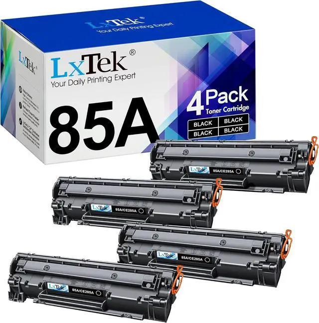 Main image of LxTek Compatible Toner Cartridge Replacement for HP 85A CE285A to use with Laserjet Pro P1102W Pro P1109W M1212NF M1217NFW (Black, 4-Pack)