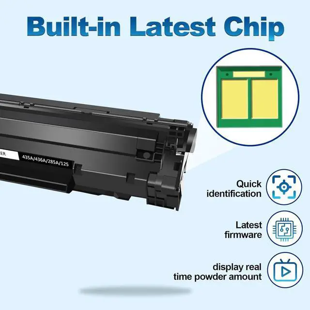 Alt view image 4 of 7 - 125 CRG125 Compatible Toner Cartridge Replacement for Canon 125 Black Toner Cartridge Work for ImageClass LBP6000 LBP6030w MF3010 Printer - Black, 2 Pack