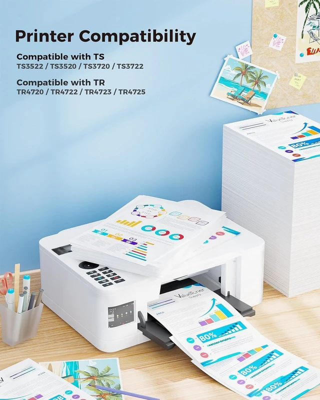 Alt view image 2 of 6 - PG-275XL Black Ink Cartridge for Canon 275 Black Ink High Yield 275XL PG-275XL PG-275 XL Works for Canon PIXMA TR4720 TR4700 TS3720 TS3500 TS3522 TS3520 TS3722 TR4722 TR4723(2Black for PG275XL)