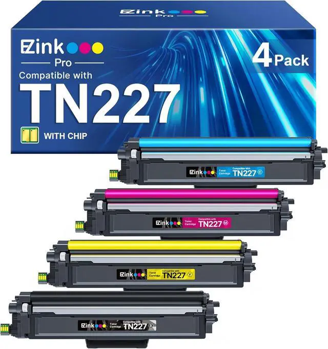 Main image of E-Z Ink Pro Compatible Toner Cartridge Replacement for Brother TN227 TN-227 TN227BK/C/M/Y High Yield TN223 TN-223 Compatible with HL-L3290CDW HL-L3210CW MFC-L3750CDW MFC-L3710CW Printer (4 Pack)