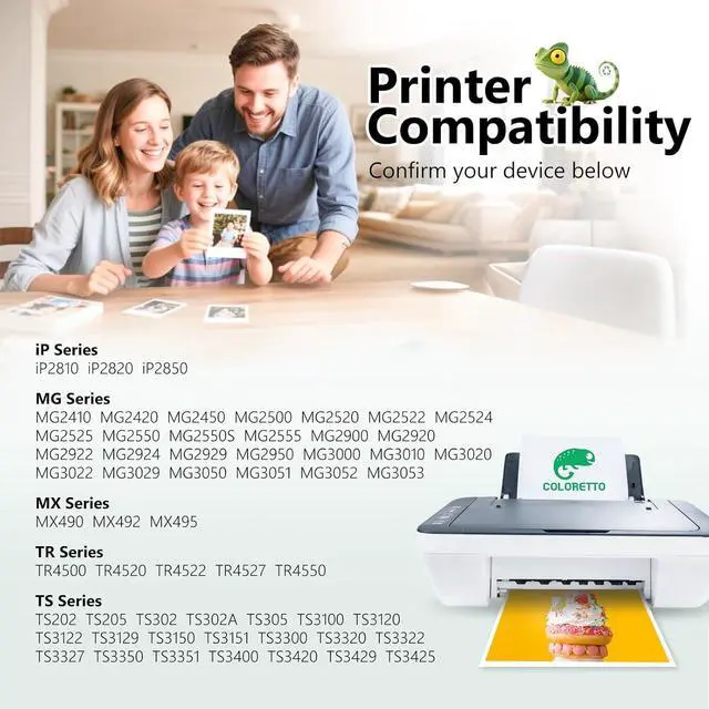 Alt view image 2 of 7 - COLORETTO 245xl Ink Cartridge Replacement for Canon 245xl 246xl Combo Pack, PG-245XL CL-246XL for Canon Ink 245 and 246 for TS202 MX490 TR4520 MG2525 TR4500 MX492 TR4522 TS3322 Printer (Black&Color)