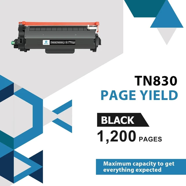 Alt view image 4 of 7 - TN830 TN830XL Toner Cartridge Compatible Replacement for TN830XL TN-830XL TN830BK for HL-L2400D HL-L2405W HL-L2480DW DCP-L2640DW HL-L2460DW MFC-L2820DW Printer High Yield (Black, 2-Black)
