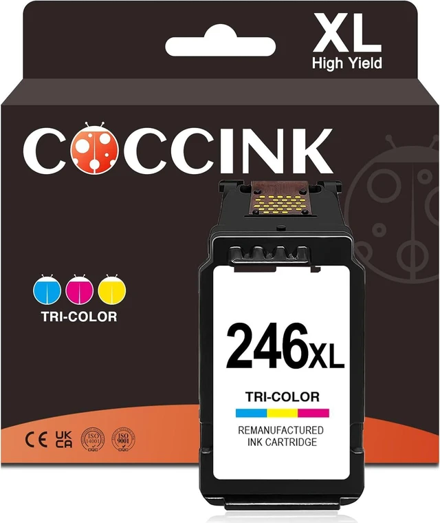 Main image of COCCINK 246XL (1 Color) Remanufactured Ink Cartridge Replacement for Canon CL-246 XL, CL-244 XL Compatible to Pixma iP2820, MG2420, MG2924, MX492, MG3020, MG2525, TS3120, TS302, TS202, TR4520 Printer