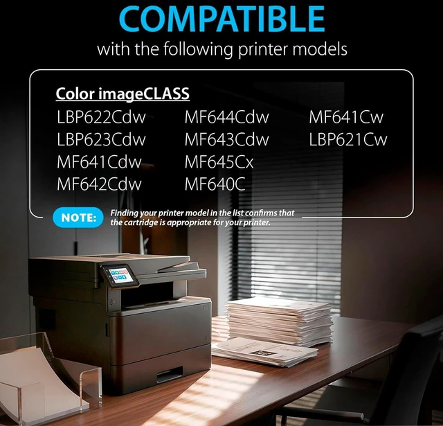Alt view image 2 of 7 - Smart Ink Compatible Toner Cartridge Replacement for Canon 054H 054 H CRG-054 High Yield to use with Color ImageClass MF642Cdw MF644Cdw LBP622Cdw MF640C Printer 4 Pack (Black Cyan Magenta Yellow)