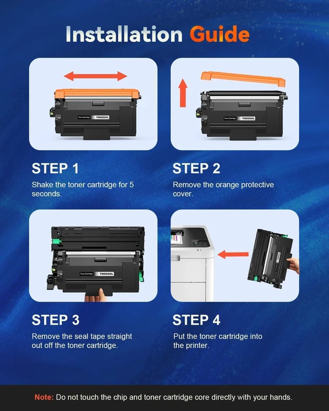 Alt view image 5 of 7 - (with Chip) TN920XL Toner Cartridge Compatible Replacement for TN920XL TN 920 TN-920XL TN920UXXL Work with HL-L6210DW HL-L6210DWT HL-L6310DW HL-L5210DW HL-L5210DWT HL-L5210DN Printer Toner (1 Black)