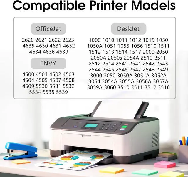 Alt view image 2 of 7 - NOINK 61XL Ink Cartridges Black and Color Combo Pack High Yield Replacement for HP 61XL, Compatible with HP DeskJet, Envy & OfficeJet Printers, DeskJet 2540 Envy 5530 OfficeJet 4630, 1Black 1Tri-Color