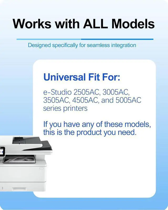 Alt view image 4 of 7 - MasaiMara T-FC505U T-FC505 T-FC505U-K T-FC505U-C T-FC505U-M T-FC505U-Y Compatible Toner Cartridges for Toshiba e-Studio 2505AC 3005AC 3505AC 4505AC 5005AC Printer(Black Cyan Yellow Magenta, 4-Pack)