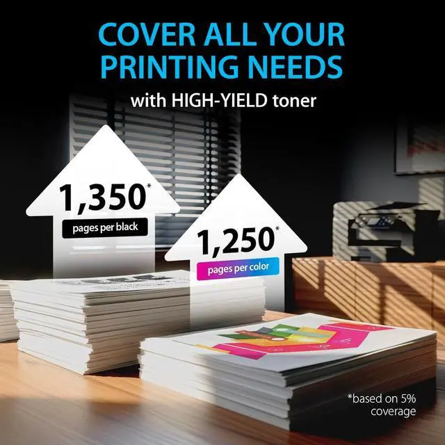 Alt view image 7 of 7 - Smart Ink Compatible 206A Toner Replacement for HP 206A Toner Cartridges 4 Pack 206X with Chip to use with Color Laserjet Pro MFP M283fdw M283cdw Laserjet Pro M255dw M255nw (Black Cyan Magenta Yellow)