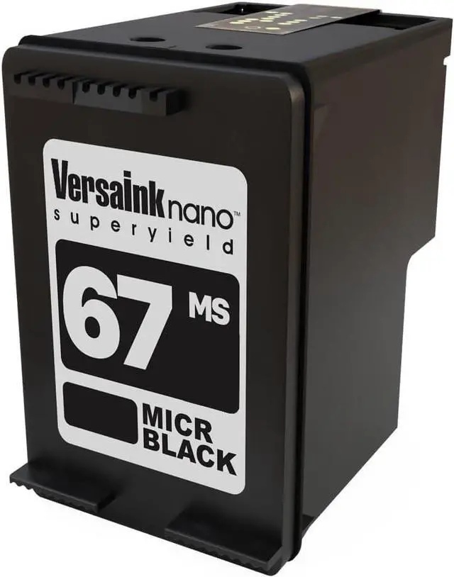 Alt view image 2 of 2 - VersaInk-Nano 67 MS MICR Black Ink Cartridge for Check Printing