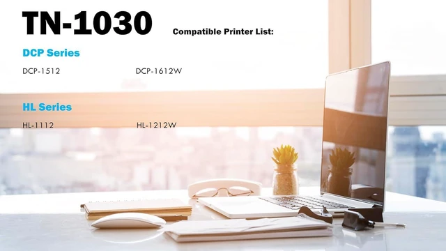 Alt view image 2 of 7 - Ultra Toner® Compatible Replacement for Brother TN1030 Black Toner Cartridge TN-1030 TN1060 DCP-1512 DCP-1612W HL-1112 HL-1112A HL-1212 HL-1212W (4 PK)