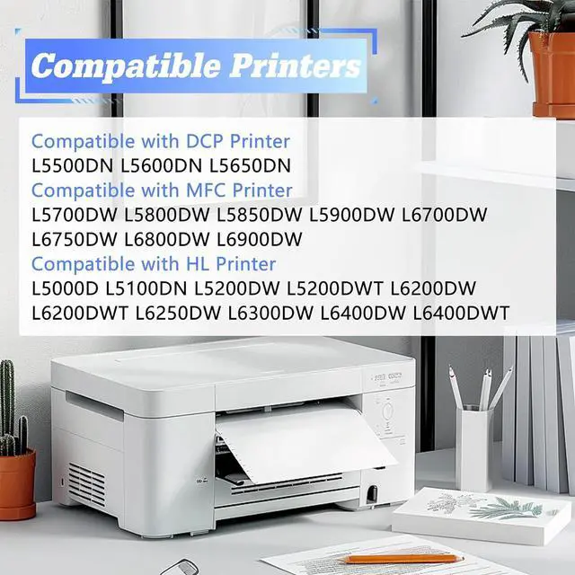 Alt view image 2 of 7 - (1xDrum) TG Imaging Compatible Drum Unit Replacement for Brother DR820 DR-820 Drum Work for DCP-L5600DN MFC-L5700DW MFC-L5850DW MFC-L6700DW MFC-L6800DW Printers (Drum Unit for TN-850 TN-880)