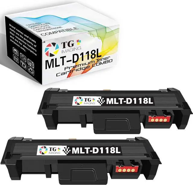 Main image of TG Imaging Compatible MLT-D118L Toner Cartridge Replacement for Samsung MLTD118L Toner MLT D118L 118L for Xpress M3015 M3065 M3015DW M3065FW M3015DW/XAA M3065FW/XAA Printer (2 Pack,2xBlack)