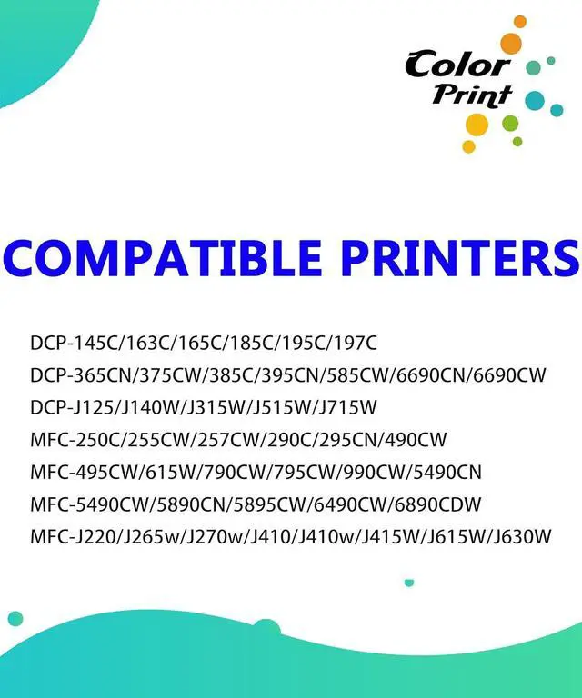 Alt view image 2 of 7 - Color Print Compatible LC61 Ink Cartridge Black Replacement for Brother LC61BK LC61XL LC65 for DCP-165C DCP-375CW MFC-290C MFC-490CW MFC-5490CN MFC-6490CW MFC-795CW FC-J415W MFC-J615W Printer (3-Pack)