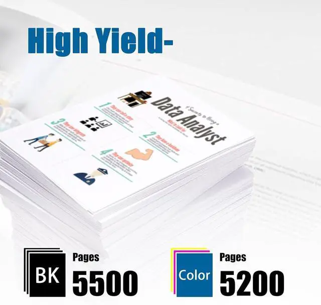 Alt view image 3 of 7 - VersaLink C400/C405 Toner Bundle - Dphn High Capacity 106R03512 106R03513 106R03514 106R03515 4-Color Set Replacement for Xerox VersaLink C400 C405 C400D C400DN C405DN C405N Printer
