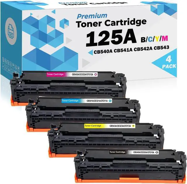 Main image of Ultra Toner® Compatible Replacement for HP 125A Toner Cartridge Black CB540A CB541A CB542A CB543A B/C/M/Y HP Color LaserJet CM1312 MFP CM1312NFI CP1210 CP1215 CP1510 CP1514N CP1515N CP1518NI (1 Set)