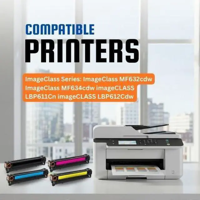 Main image of Best Compatible Toner Cartridge for Canon 045H Combo High Yield BK/C/M/Y, ImageClass MF632cdw ImageClass MF634cdw imageCLASS LBP611Cn imageCLASS LBP612Cdw
