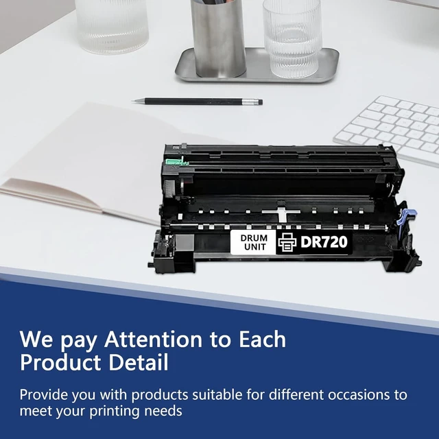 Alt view image 6 of 7 - DR-720 DR720 Drum Unit Replacement for Brother DR 720 MFC-8910DW HL-5470DW HL-6180DW MFC-8510DN MFC-8710DW MFC-8950DW Printer Black 1 Pack (not Include Toner)