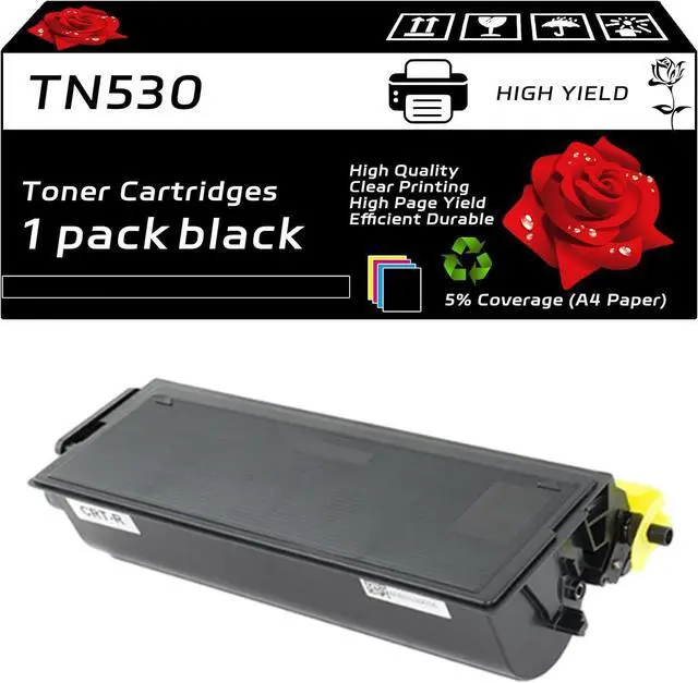 Main image of TN530 Toner Cartridges Compatible with Brother MFC-8820D MFC-8820DN MFC-9600 MFC-9700 MFC-9800 MFC-P2500 Printers - High Yield 7500 Pages - Vibrant Colors (Black)