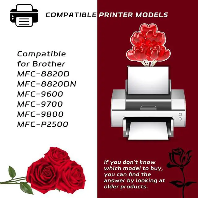 Alt view image 2 of 7 - TN530 Toner Cartridges Compatible with Brother MFC-8820D MFC-8820DN MFC-9600 MFC-9700 MFC-9800 MFC-P2500 Printers - High Yield 7500 Pages - Vibrant Colors (Black)