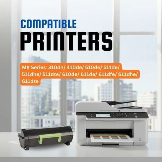 Main image of bestink Compatible Toner Cartridge Replacement for Lexmark 601H 60F1H00 Works with Lexmark MX310dn, MX410de, MX510de, MX511de, MX610de, MX611de Printers