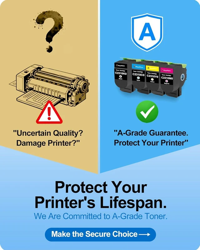 Alt view image 2 of 7 - MasaiMara C2310 C2310K0 C2310C0 C2310M0 C2310Y0 Compatible Toner Cartridges for Lexmark C2325 C2325dw C2425 C2425dw C2535 C2535dw MC2325 MC2325adw MC2425 MC2425adw MC2535 MC2640 Printer