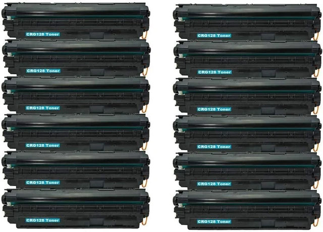 Main image of InkSpire 12PK New Compatible Canon 128 Toner Cartridge Black Replacement for Canon Imageclass MF4570dn MF4570dw MF4770n MF4450 MF4550 MF4550d MF4880dw MF4890dw MF4400 MF4410 MF4412 MF4452 D530