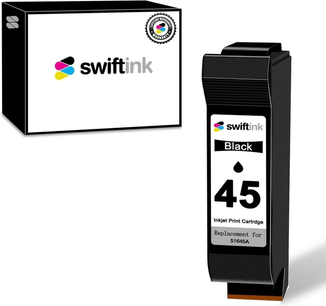 Main image of Remanufactured for HP 45 (51645A) Ink Cartridge (Black, Single Pack)