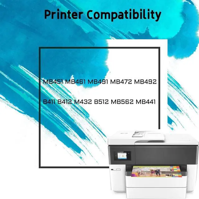 Alt view image 2 of 7 - B431 B411d Drum Unit Compatible for OKI 44574701 Imaging Drum Work with OKI MB451 MB461 MB491 MB472 MB492 B411 B412 M432 B512 MB562 MB441