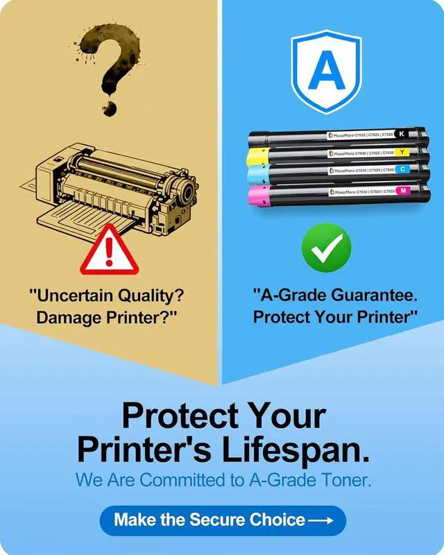 Alt view image 2 of 7 - MasaiMara High Capacity C7030 C7025 C7020 Compatible Toner Cartridges for Xerox C7030 C7025 C7020 Printer (106R03737 106R03740 106R03739 106R03738, Black Cyan Magenta Yellow, 4-Pack)