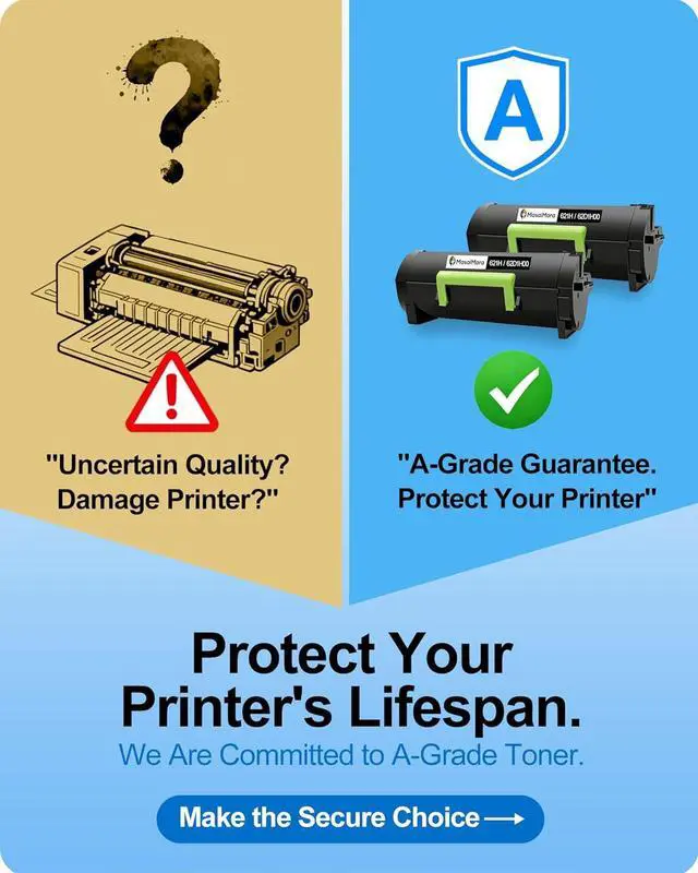 Alt view image 2 of 7 - MasaiMara 62D1H00 621H Compatible Toner Cartridges for Lexmark MX710 MX711 MX810 MX811 MX812 MX710de MX710dhe MX711de MX711dhe MX711dthe MX810de MX810dfe MX810dme MX810dpe MX810dte Printer (2 Pack)