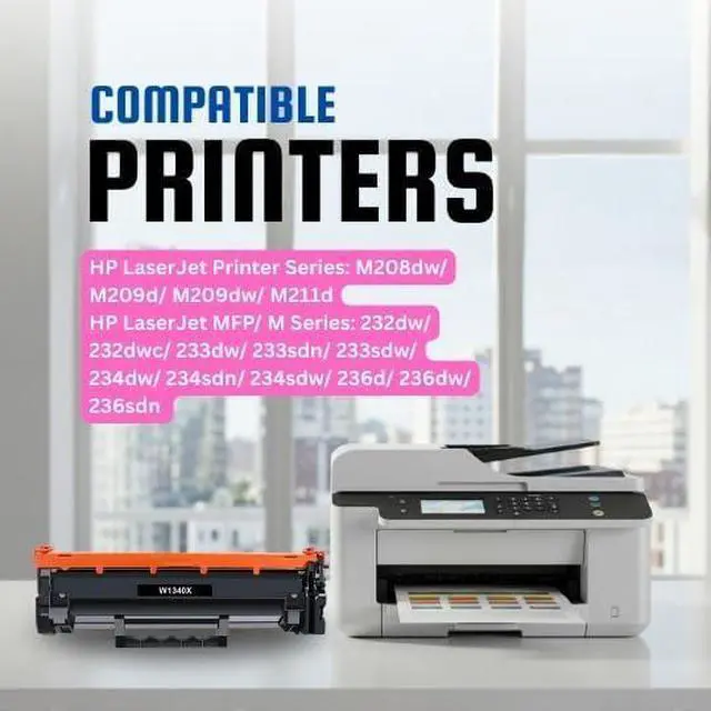 Main image of Ink House Compatible for Use in HP 134X (W1340X) Black Toner Cartridge High Yield (2,400 Pages) No Chip for Use in HP LaserJet M208, M209, M211, M232, M233, M234, M235, M236 Series Printers