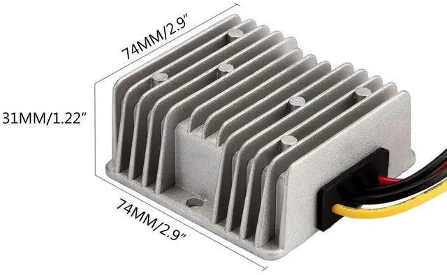Alt view image 12 of 14 - Golf CART Voltage Reducer Automatic Buck Boost Converter, Step Down Up Regulator Waterproof Module Transformer for Club Car (DC 48V to 12V 20A 240W)