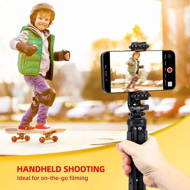 Alt view image 10 of 14 - Heavy Duty Mini Metal Tripod Stand - Universal Small Table Tripod for Camera, Gimbal, Action Cam, Camcorder, Microphone, LED Light, etc(40kg/88lb Load)