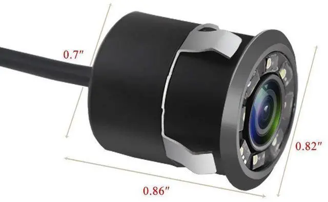 Alt view image 12 of 14 - Backup Camera, Embedded Front/Rear View Camera Waterproof Reverse Camera, IR Night Vision Reverse Camera Parking Guide Line & Screen Mirror Image on/Off for Truck, Car, Travel Trailer.