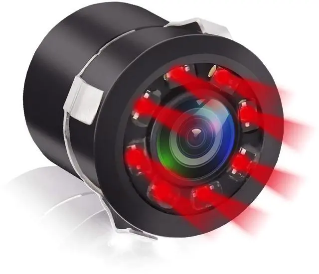 Alt view image 8 of 14 - Backup Camera, Embedded Front/Rear View Camera Waterproof Reverse Camera, IR Night Vision Reverse Camera Parking Guide Line & Screen Mirror Image on/Off for Truck, Car, Travel Trailer.