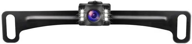 Alt view image 8 of 14 - Car Backup Camera HD Rear View Camera License Plate Backup Camera with Wide View Angle 6 LED Night Vision Waterproof Front & Back up Camera, Guide Line On/Off