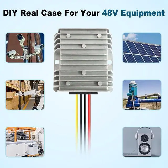 Alt view image 11 of 12 - 36V 48V to 12V Step Down Converter, 10A 120W Golf Cart, 36V 48V to 12V Buck Converter, DC DC Converter,Step Down Voltage Regulator Reducer