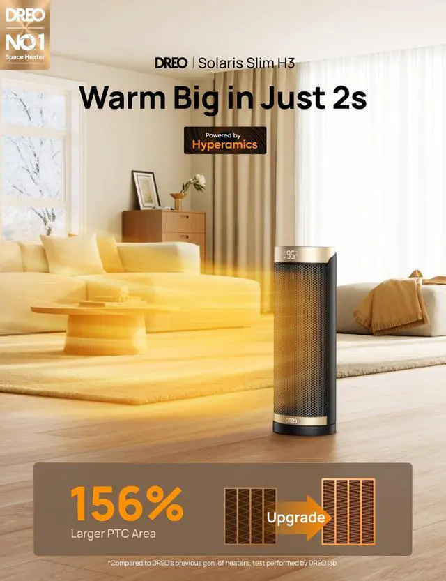 Alt view image 9 of 14 - Space Heater, 1500W Electric Heaters for Indoor Use with Thermostat, 70° Oscillation, 8 Safety Protections, 5 Modes, Remote, 12H Timer, Quiet Portable Heater for Office, Bedroom, Large Room