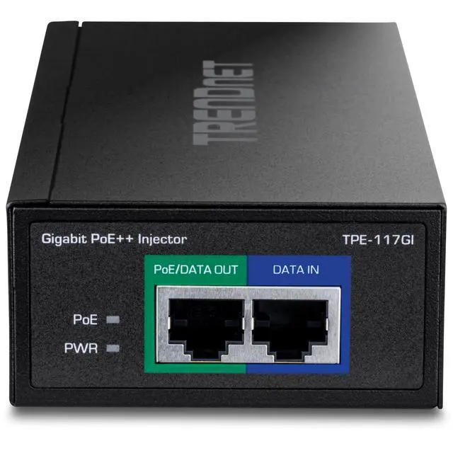 Alt view image 13 of 14 - Gigabit PoE++ Injector, TPE-117GI, NDAA Compliant, Supplies 15.4W, 30W, and 60W, Network a Device Up to 100m(328 ft), Supports IEEE 802.3af,802.at, Plug & Play, Black