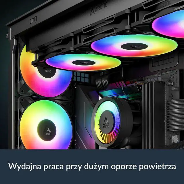 Alt view image 10 of 14 - P12 Pro Reverse A-RGB 3 Pack 120 mm Premium Fan with Reverse Airflow, PWM Fan with Y Cable Splitter, 500-3000 RPM, 0 RPM <5% PWM, 5V Digital RGB, hydrodynamic Bearing, 4-Pin - Black