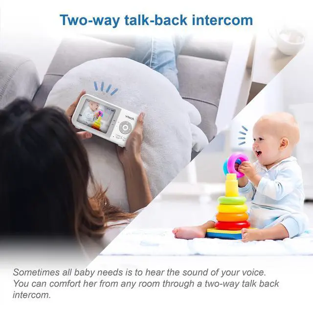 Alt view image 13 of 14 - VM923 Baby Monitor, 2.8 Screen, Pan-Tilt-Zoom, 1000ft Long Range, Night Vision, 2-Way Audio, Temperature Sensor, Lullabies, Secure Transmission No WiFi