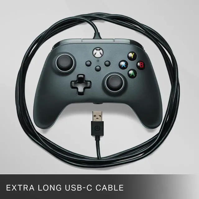 Alt view image 13 of 14 - Wired Controller for Xbox Series X|S - Black, gamepad, wired video game controller, gaming controller, works with Xbox One and Windows 10/11