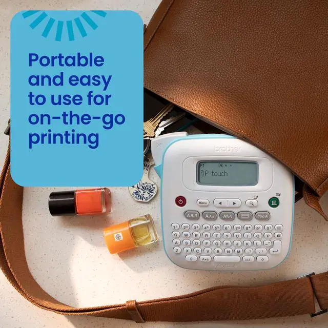 Alt view image 10 of 14 - P-Touch PT-N20 Personal Desktop Label Maker, Portable, Handheld and Prints, P-Touch Btag ~½ (12mm) Wide Color Personalized Label Tapes