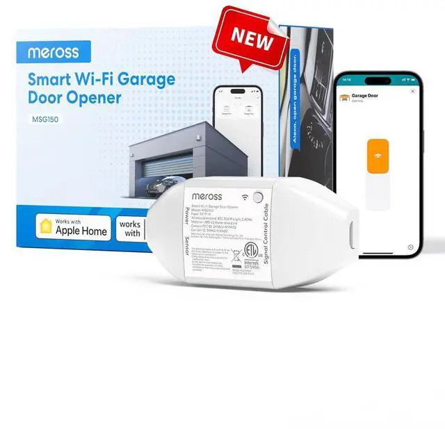 Alt view image 8 of 14 - Smart Garage Door Opener Remote, Compatible with Apple HomeKit, Amazon Alexa, Google Assistant, CarPlay and SmartThings, Enhanced Compatibility, New Version