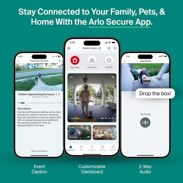 Alt view image 12 of 12 - Essential Pan Tilt Security Camera 2K - Wired Plug-in Power Outdoor Camera, Person Recognition, Package Detection, Animated Preview, 1-Month Trial of Secure Plan, Auto Motion Tracking, 2 Cam