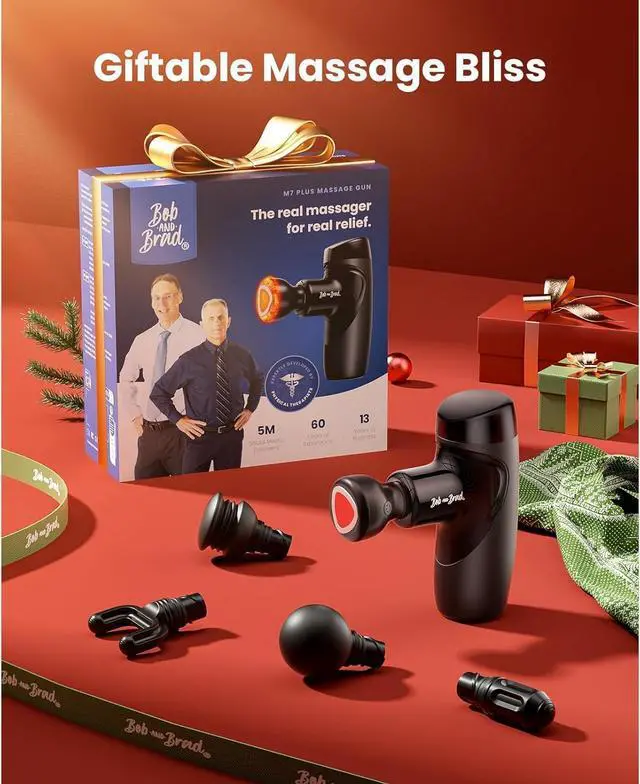 Alt view image 13 of 14 - M7 Plus Mini Massage Gun with Heat, FSA Eligible & HSA Approved Deep Tissue Percussion Massager for Back & Neck Stiffness - Portable, Quiet, Ultra-Lightweight